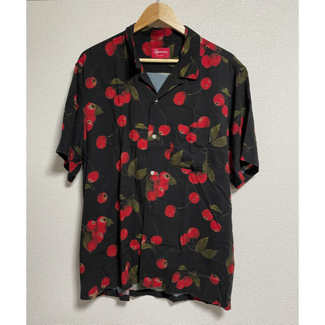 19SS Supreme Cherry Rayon S/S Shirtトップス - シャツ