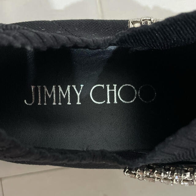 JIMMY CHOO(ジミーチュウ)のJIMMY CHOO ジミーチュウ　スニーカー　靴　ブラック　黒　スワロフスキー レディースの靴/シューズ(スニーカー)の商品写真