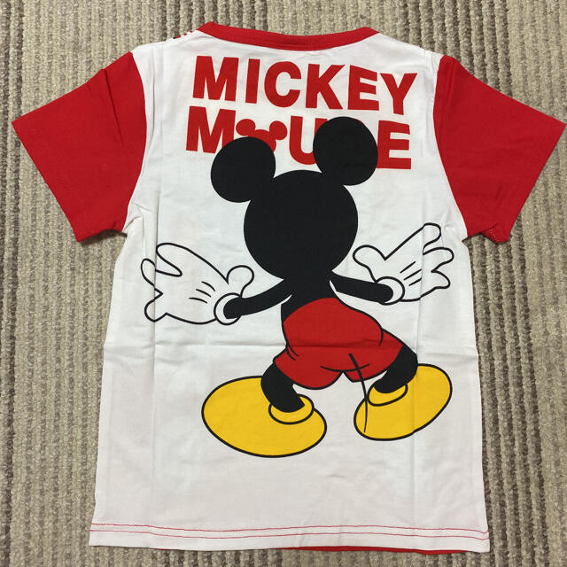 Disney(ディズニー)の激カワ♡♡ 新品 タグ付き ミッキー 半袖 だまし絵 Tシャツ 120cm キッズ/ベビー/マタニティのキッズ服男の子用(90cm~)(Tシャツ/カットソー)の商品写真