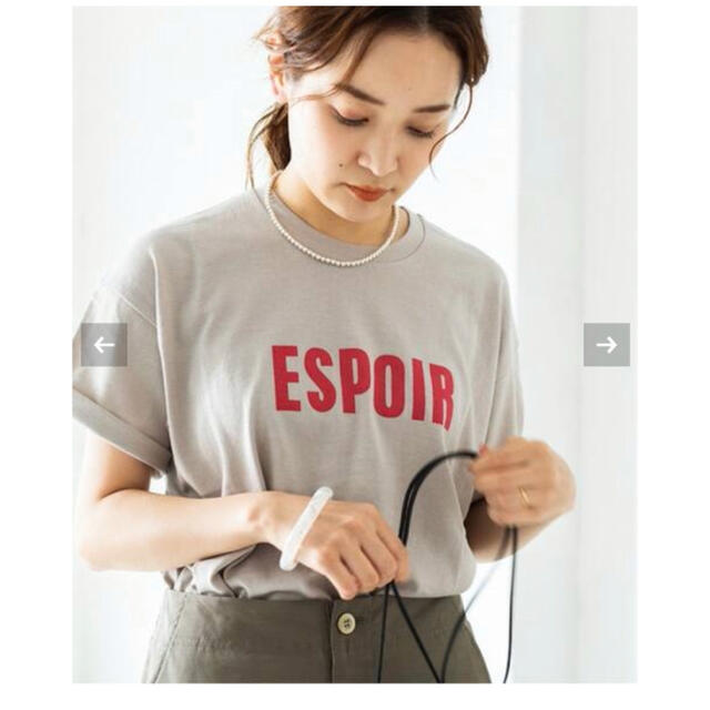 IENA(イエナ)の最終値下げ⭐︎イエナ2021SS今季ESPOIR Tシャツ レディースのトップス(Tシャツ(半袖/袖なし))の商品写真