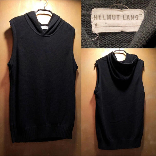 helmut lang ニットノースリーブパーカー