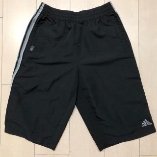 アディダス(adidas)のアディダス　ハーフパンツ　ジャージ　ブラック(その他)