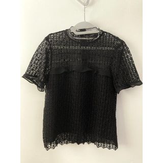 ザラ(ZARA)のZara レーストップス(カットソー(半袖/袖なし))