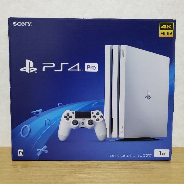 PlayStation4(プレイステーション4)のPlayStation4 Pro 1TB ホワイト エンタメ/ホビーのゲームソフト/ゲーム機本体(家庭用ゲーム機本体)の商品写真