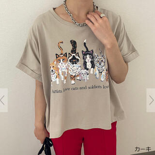 ゴージ(GORGE)の【GORGE】犬猫ショートTシャツ(Tシャツ(半袖/袖なし))