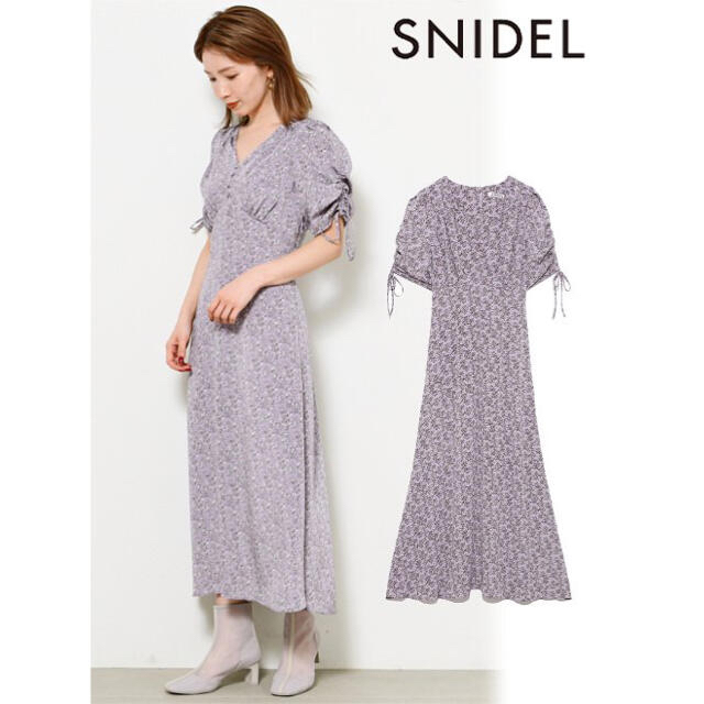 SNIDEL♡正規品♡バリエーションマーメイドプリントワンピース