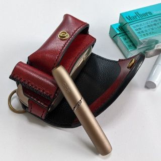 アイコス(IQOS)のアイコスケース　iQOS3 Duo　iQOS アイコス　ヌメ革　ルガトショルダー(タバコグッズ)