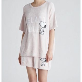 gelato pique - 【新品】(ジェラートピケ)【PEANUTS】ロゴジャガード