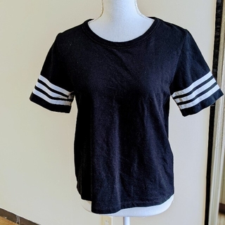 ジェーンマープル(JaneMarple)のジェーンマープル マリンスタイルTシャツ ブラック(Tシャツ(半袖/袖なし))