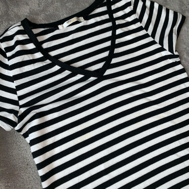 AZUL by moussy(アズールバイマウジー)のAZUL Tシャツ　ボーダー レディースのトップス(Tシャツ(半袖/袖なし))の商品写真
