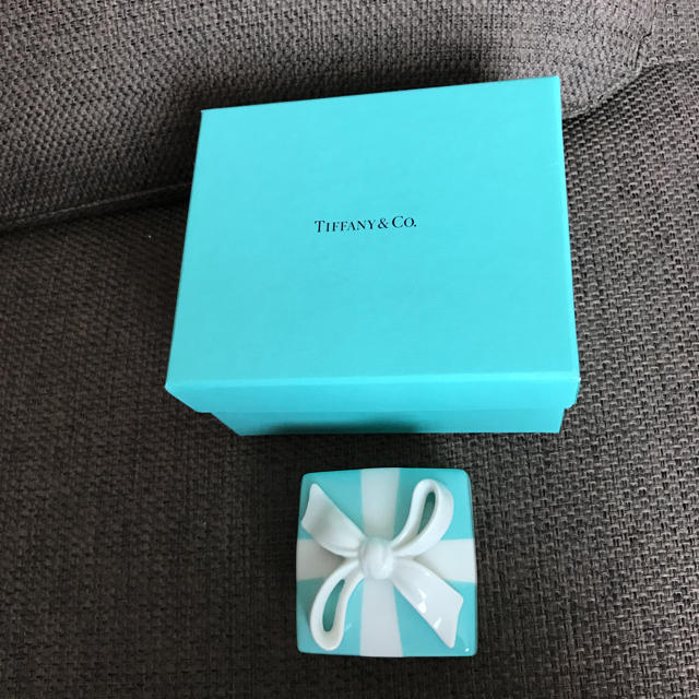 Tiffany & Co. - 新品未使用ティファニーTIFFANY&Co.小物入れ箱付ミニ ブルーボウボックスの通販 by ユキ's