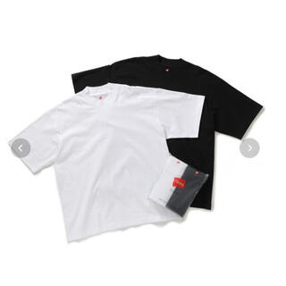 ヘインズ(Hanes)のHanes for BIOTOP モックネック Tシャツ(Tシャツ(半袖/袖なし))