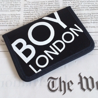 ボーイロンドン(Boy London)の◆b1 当時物 レア 未使用 BOY LONDON カード パスケース 黒(名刺入れ/定期入れ)