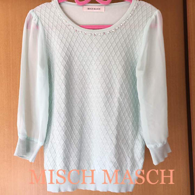 MISCH MASCH(ミッシュマッシュ)のMISCH MISCH 袖シフォン ミッシュマッシュ レディースのトップス(ニット/セーター)の商品写真