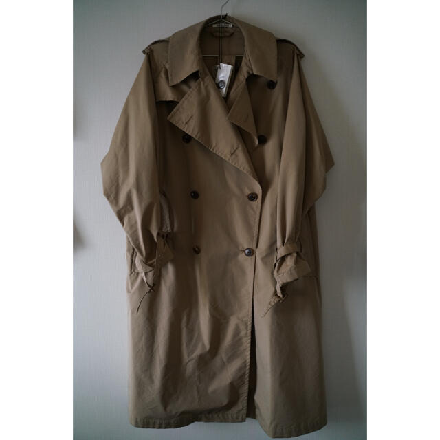 AURALEE FINX POLYESTER BIG TRENCH COAT AURALEE FINX POLYESTER BIG TRENCH COAT