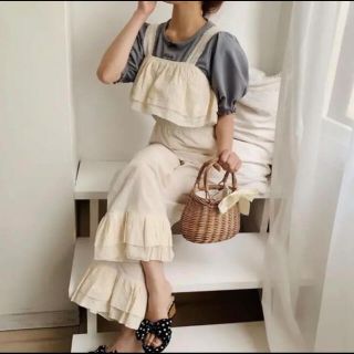 ワンアフターアナザーナイスクラップ(one after another NICE CLAUP)のtreaturself  cotton frill rompers ロンパース(オールインワン)