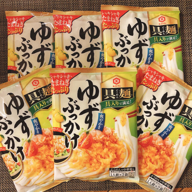 キッコーマン(キッコーマン)のキッコーマン食品 具麺 ゆずぶっかけ 120g ×6袋  12食分 食品/飲料/酒の加工食品(レトルト食品)の商品写真