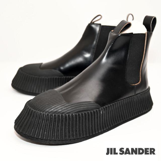 新品 Jil Sander レザー チェルシーブーツ