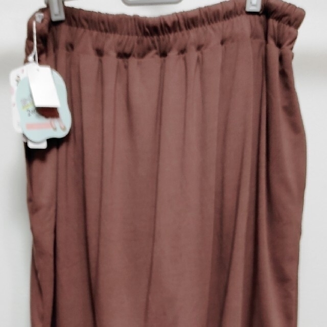 しまむら(シマムラ)のティアードスカートブラウン レディースのスカート(ロングスカート)の商品写真