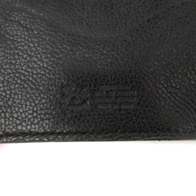 IL BISONTE(イルビゾンテ)のイルビゾンテ 財布 二つ折り がま口 レザー 411277 黒 ブラック 小物 メンズのファッション小物(長財布)の商品写真