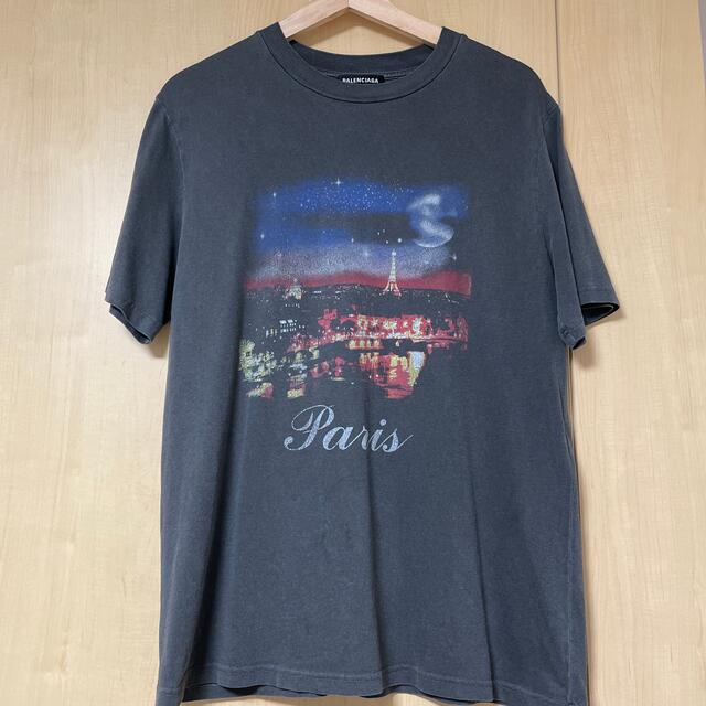 未使用タグ付き　バレンシアガ　パリ　paris Tシャツ　Lサイズ