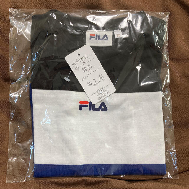 FILA(フィラ)の【新品未使用】FILA フィラ 3段切替Tシャツ 80 (半袖) キッズ/ベビー/マタニティのベビー服(~85cm)(Ｔシャツ)の商品写真