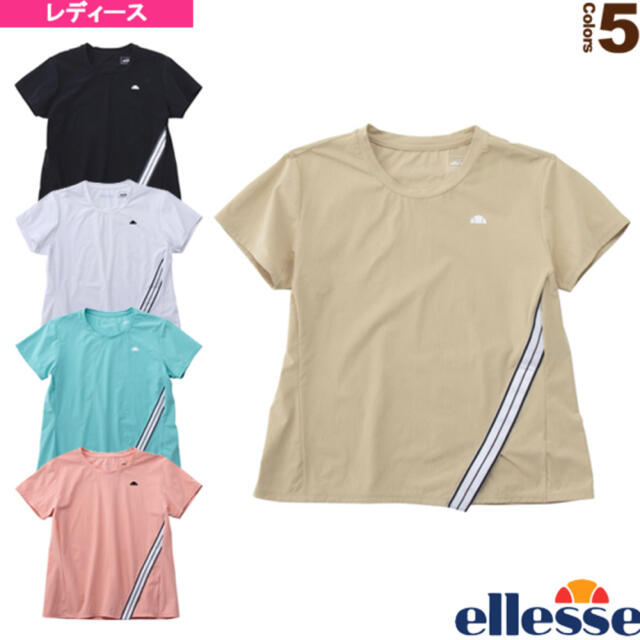 ellesse(エレッセ)のエレッセ Ellesse テニスウェア レディース ストレッチラインクルーシャツ スポーツ/アウトドアのテニス(ウェア)の商品写真