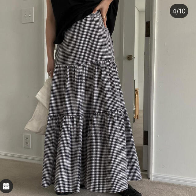 willfully 新品　tiered gingham check SK