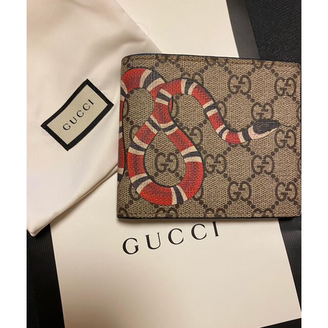 GUCCI 財布 GG スネーク柄 コインウォレット-