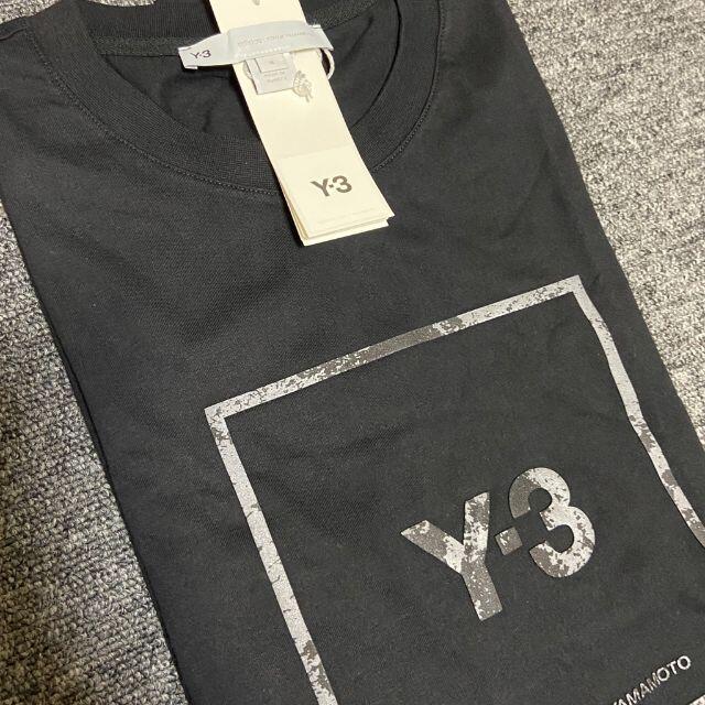 新品【Y-3 ワイスリー】ロゴTシャツ Black サイズM
