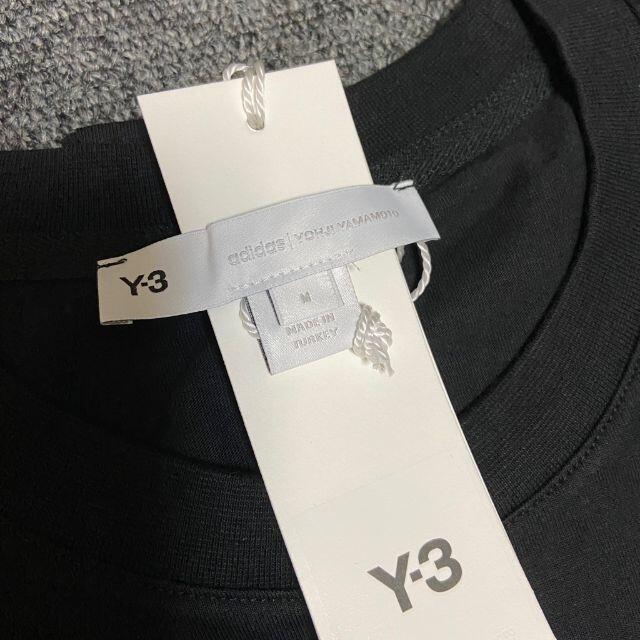 新品【Y-3 ワイスリー】ロゴTシャツ Black サイズM