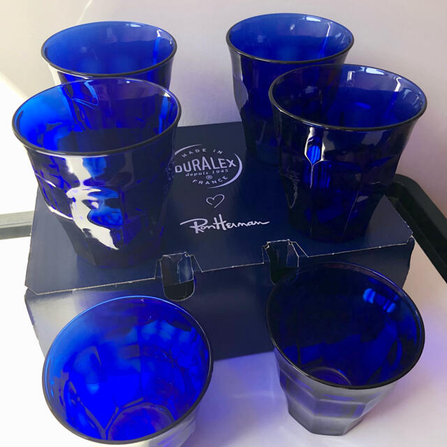 新品 ロンハーマン デュラレックス 6個 限定 青 サファイア グラス 1