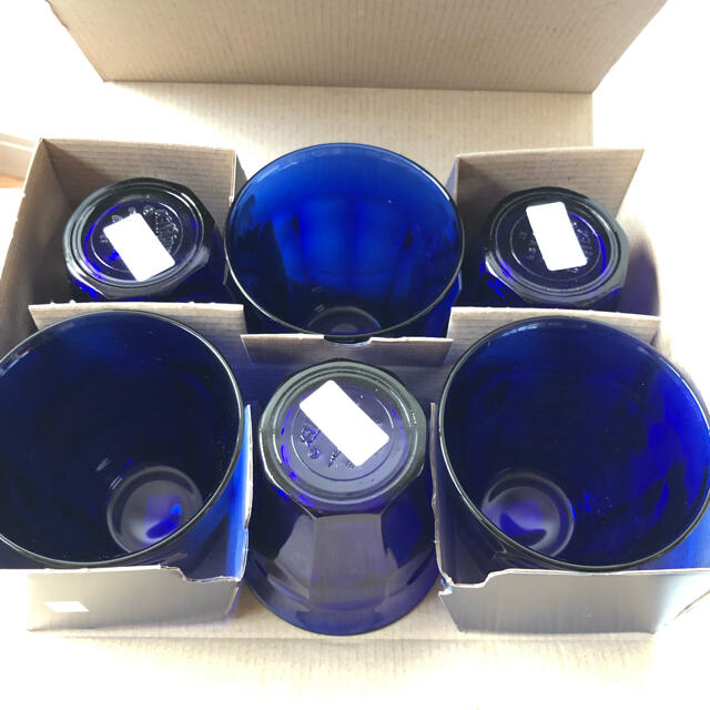 新品 ロンハーマン デュラレックス 6個 限定 青 サファイア グラス 3