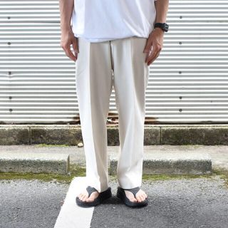 マーカウェア(MARKAWEAR)のMARKAWARE 21sss FLAT FRONT TROUSERS(スラックス)