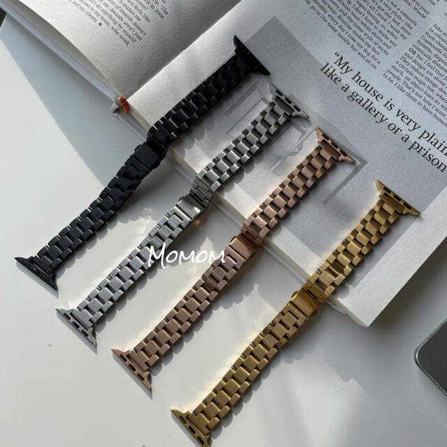 Apple Watch ステンレススリムベルト シルバー 44mm メンズの時計(金属ベルト)の商品写真