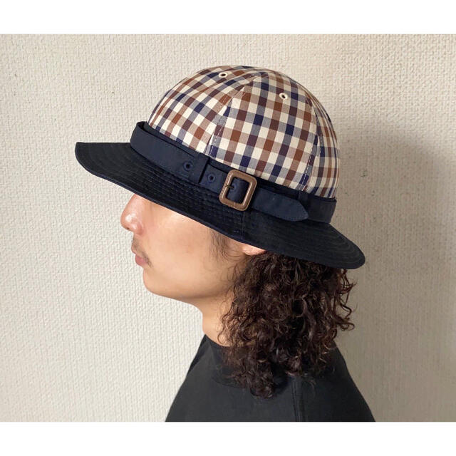 vintage Aquascutum クラブチェック デザイン バケットハット