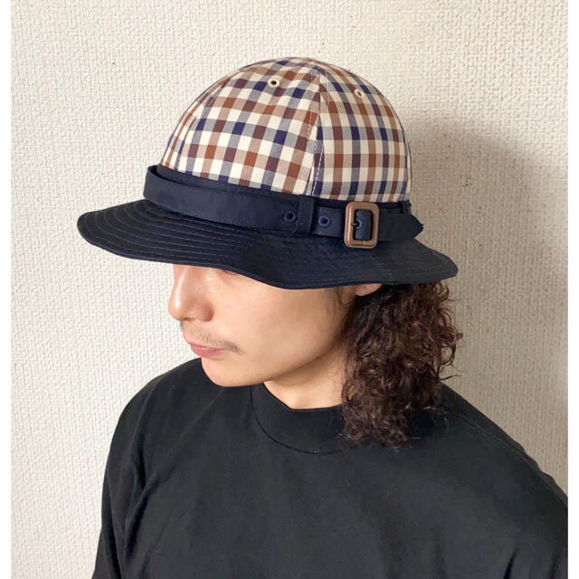 vintage Aquascutum クラブチェック デザイン バケットハット