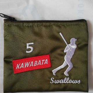 トウキョウヤクルトスワローズ(東京ヤクルトスワローズ)の川端慎吾選手　刺繍パース(スポーツ選手)