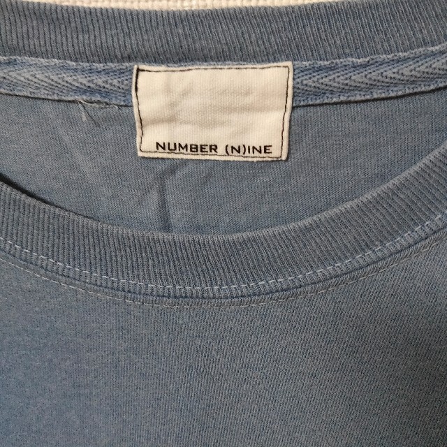 NUMBER (N)INE(ナンバーナイン)のブルー NUMBER (N)INE カットソー 半袖Tシャツ メンズsize3 メンズのトップス(Tシャツ/カットソー(半袖/袖なし))の商品写真