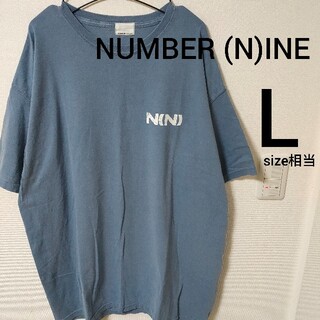 ナンバーナイン(NUMBER (N)INE)のブルー NUMBER (N)INE カットソー 半袖Tシャツ メンズsize3(Tシャツ/カットソー(半袖/袖なし))