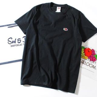 ナノユニバース(nano・universe)のFruit Of The Loom ロゴTシャツ 黒M フルーツオブザルーム(Tシャツ/カットソー(半袖/袖なし))