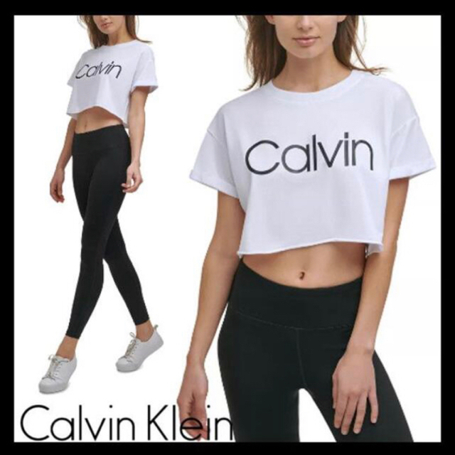 Calvin Klein(カルバンクライン)のkaori4mama様専用★CK レギンスパンツ&Tシャツ ショート丈 US/S レディースのレッグウェア(レギンス/スパッツ)の商品写真