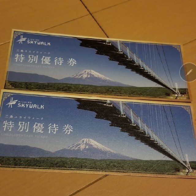 三島スカイウォーク 入場券 ペア 三島スカイウォーク 入場券 ペア