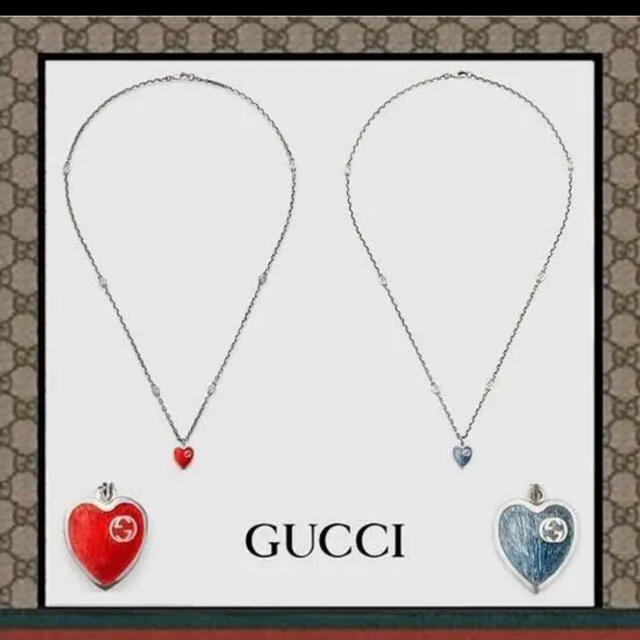 Gucci(グッチ)のお取り置き✨ご専用GUCCI ネックレス　赤 レディースのアクセサリー(ネックレス)の商品写真