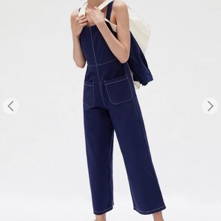 ザラ(ZARA)のZARA オーバーオール　ステッチ(サロペット/オーバーオール)