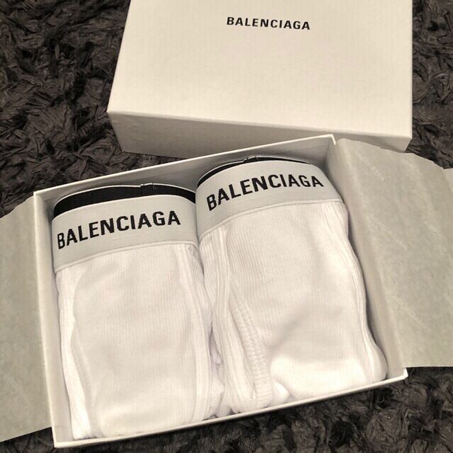 最終値下　BALENCIAGA ボクサーパンツ　白　下着　バレンシアガ