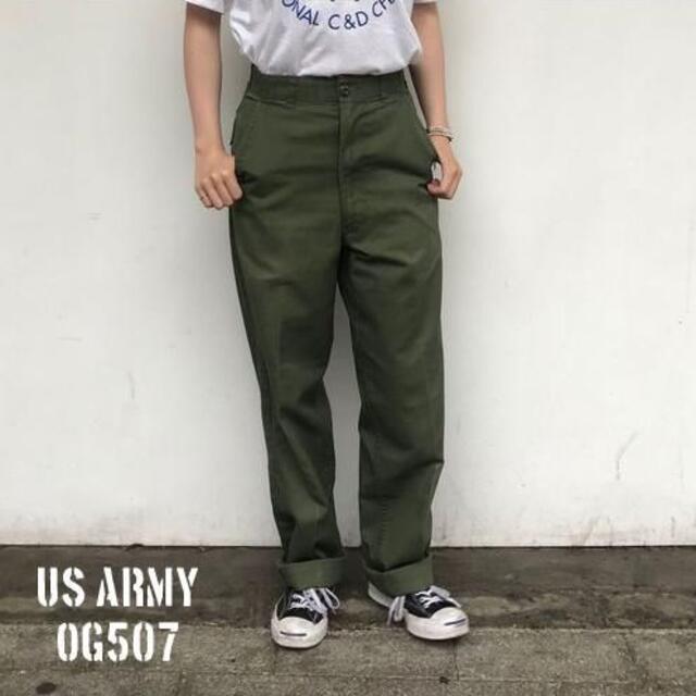 91】US ARMY 米軍 アメリカ軍 80s ベイカーパンツ OG507の通販 by