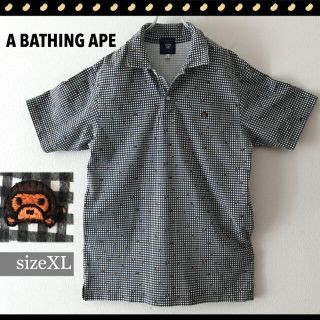 アベイシングエイプ(A BATHING APE)のアベイシングエイプ ★プルオーバー★ジャージシャツロゴワッペン★XL(シャツ)