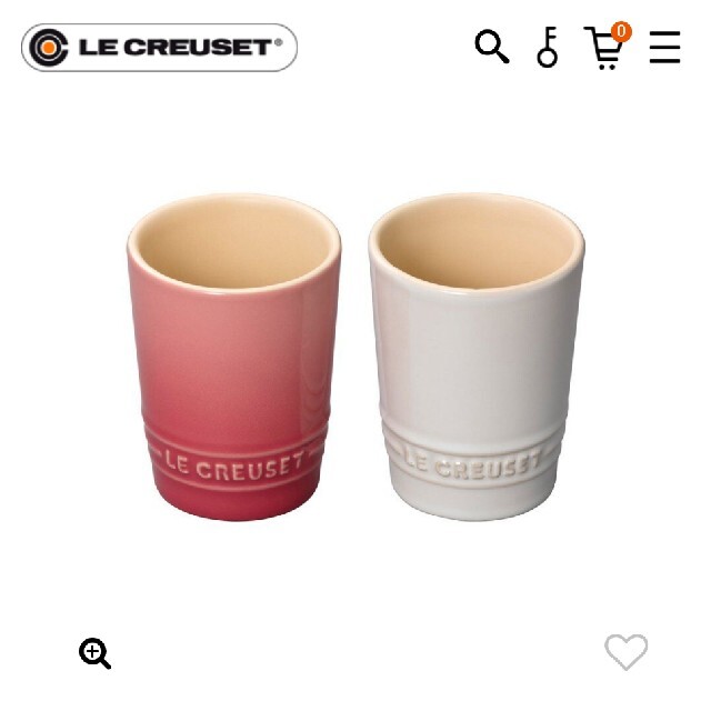 LE CREUSET(ルクルーゼ)の値下げ LE CREUSET ペアタンブラー インテリア/住まい/日用品のキッチン/食器(食器)の商品写真