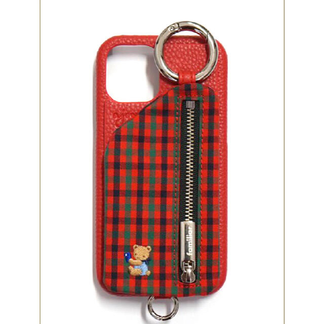 ☆新品未開封☆ajew×familiar iPhoneケース(RED)-